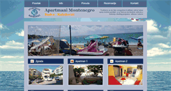 Desktop Screenshot of apartmanimontenegro.com